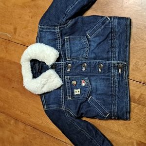 2T Tommy Hilfiger Denim/Sheepskin Jacket
